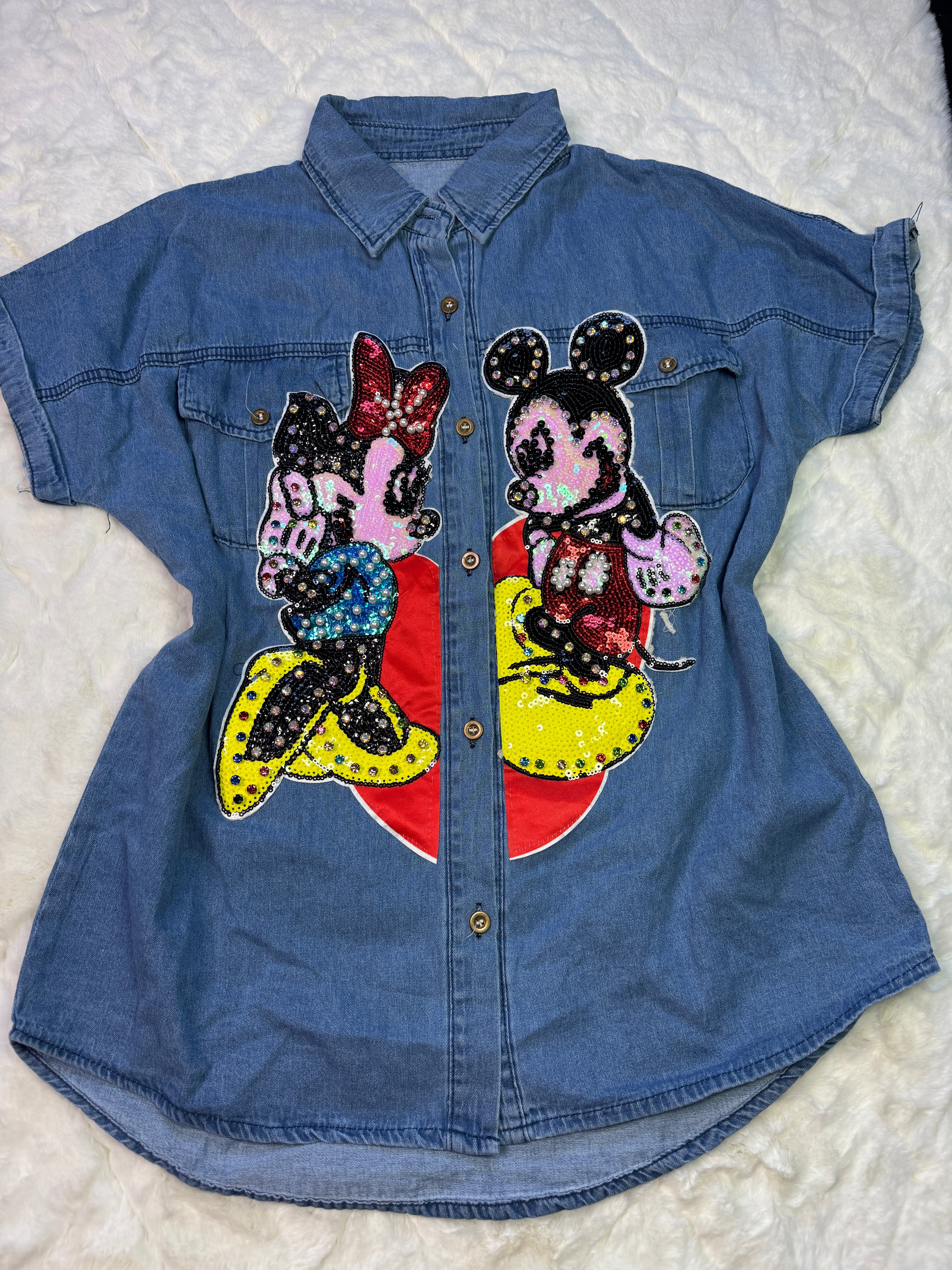 Ratones Skyline Oversized Denim Shirt