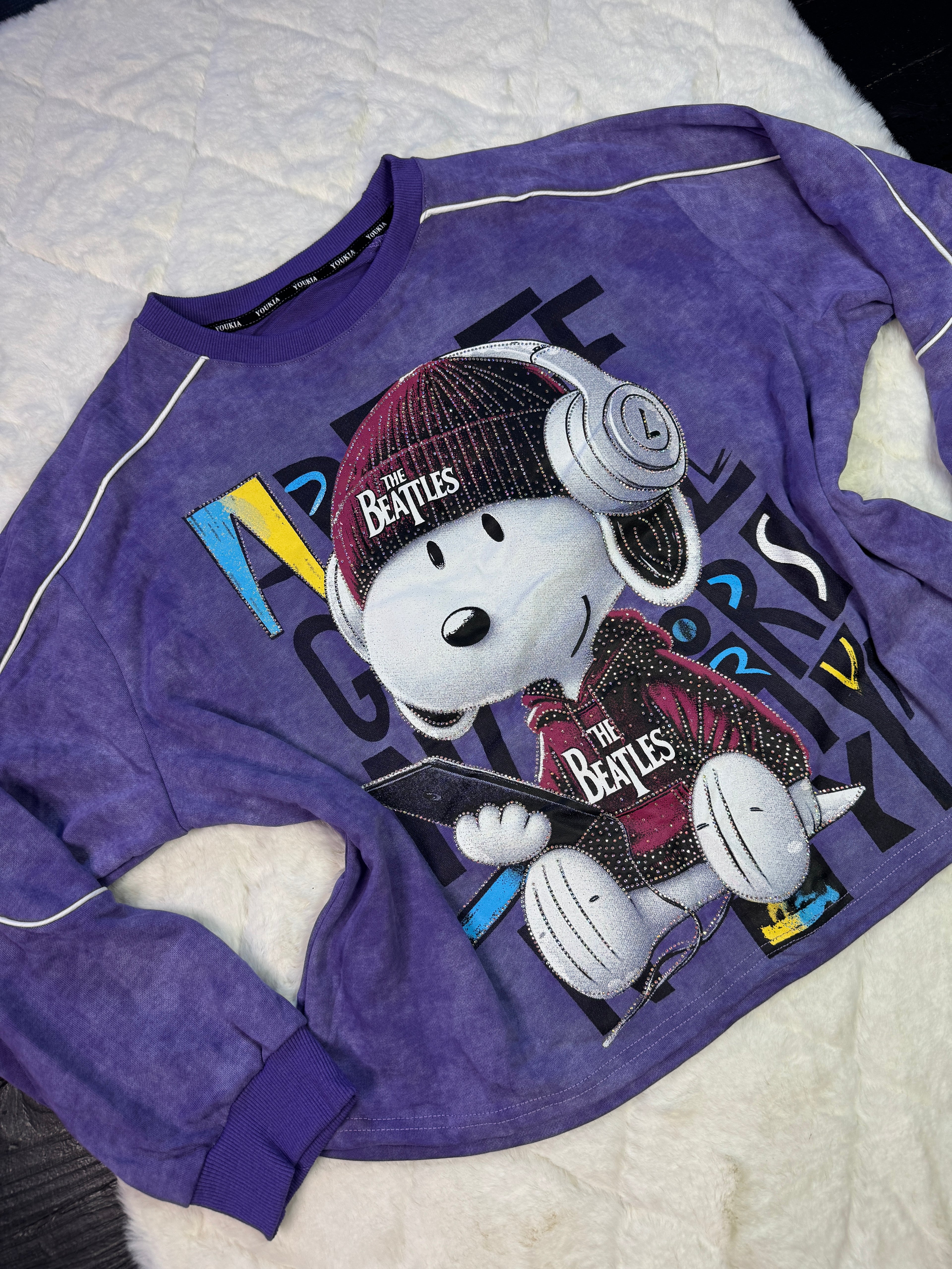Perrito Oversize Purple Sweater