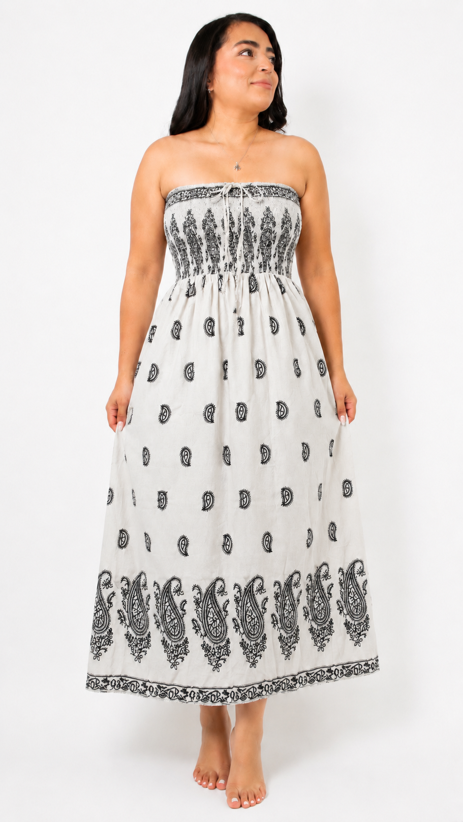 Luna Strapless Boho Dress