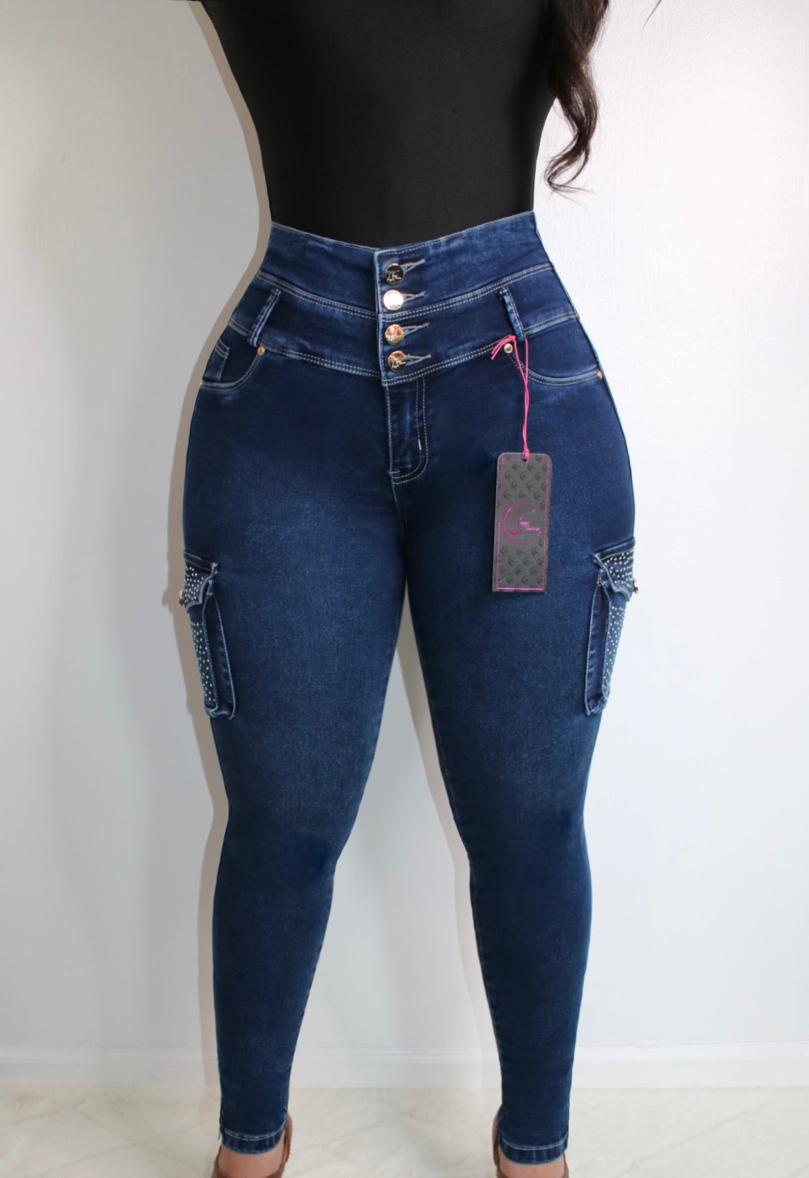 Ref: Arely 2 Colombian Jean with Internal 360 Faja in Waist