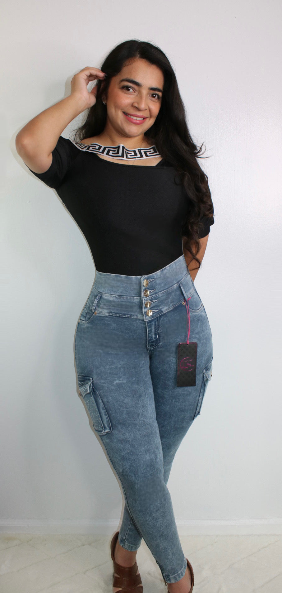 Ref: Arely 2 Colombian Jean with Internal 360 Faja in Waist