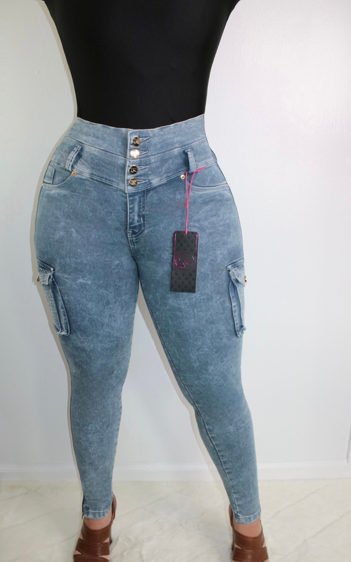 Ref: Arely 2 Colombian Jean with Internal 360 Faja in Waist