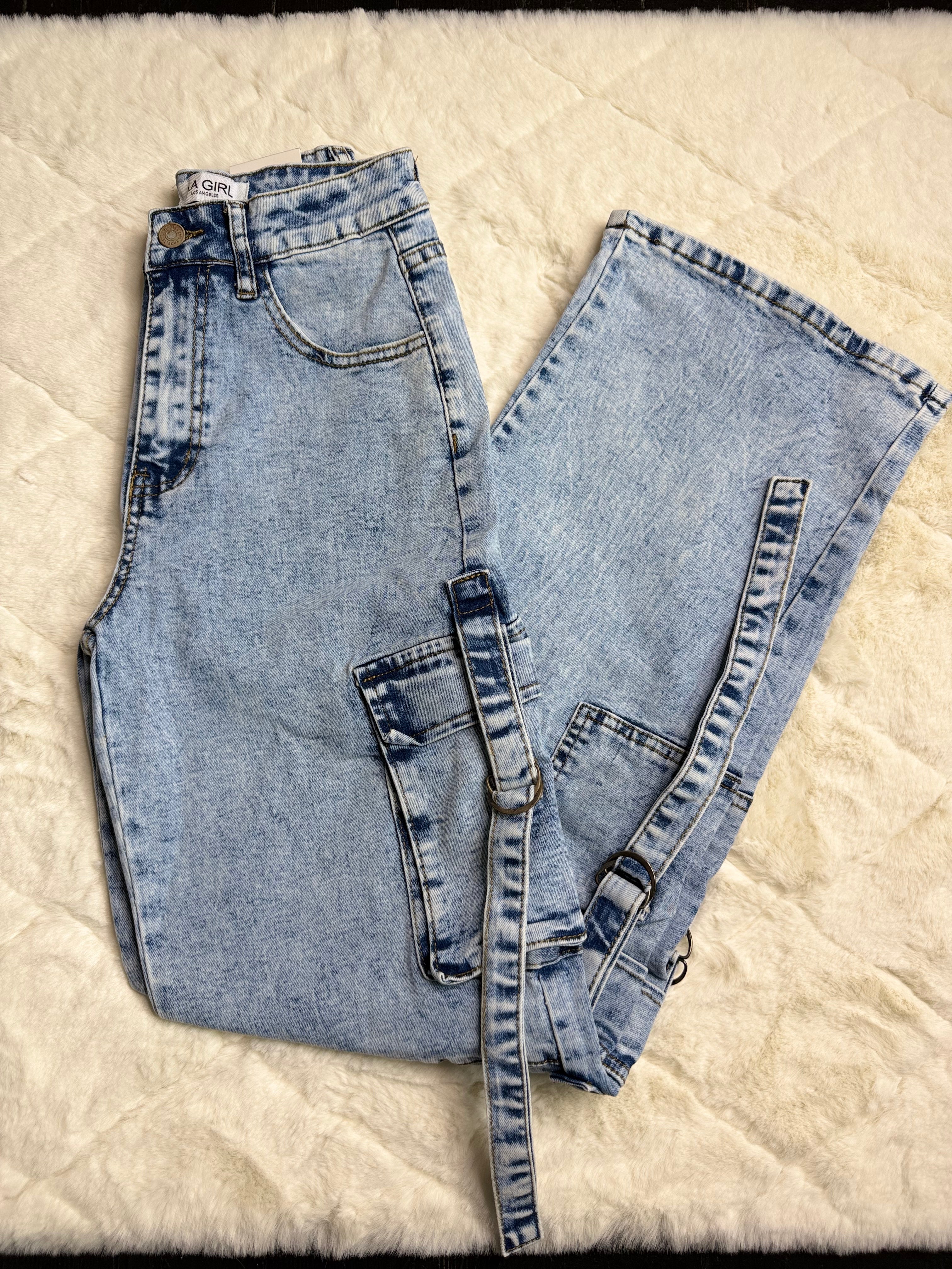 8803-1 Urban Ease Cargo Jeans 👖💙