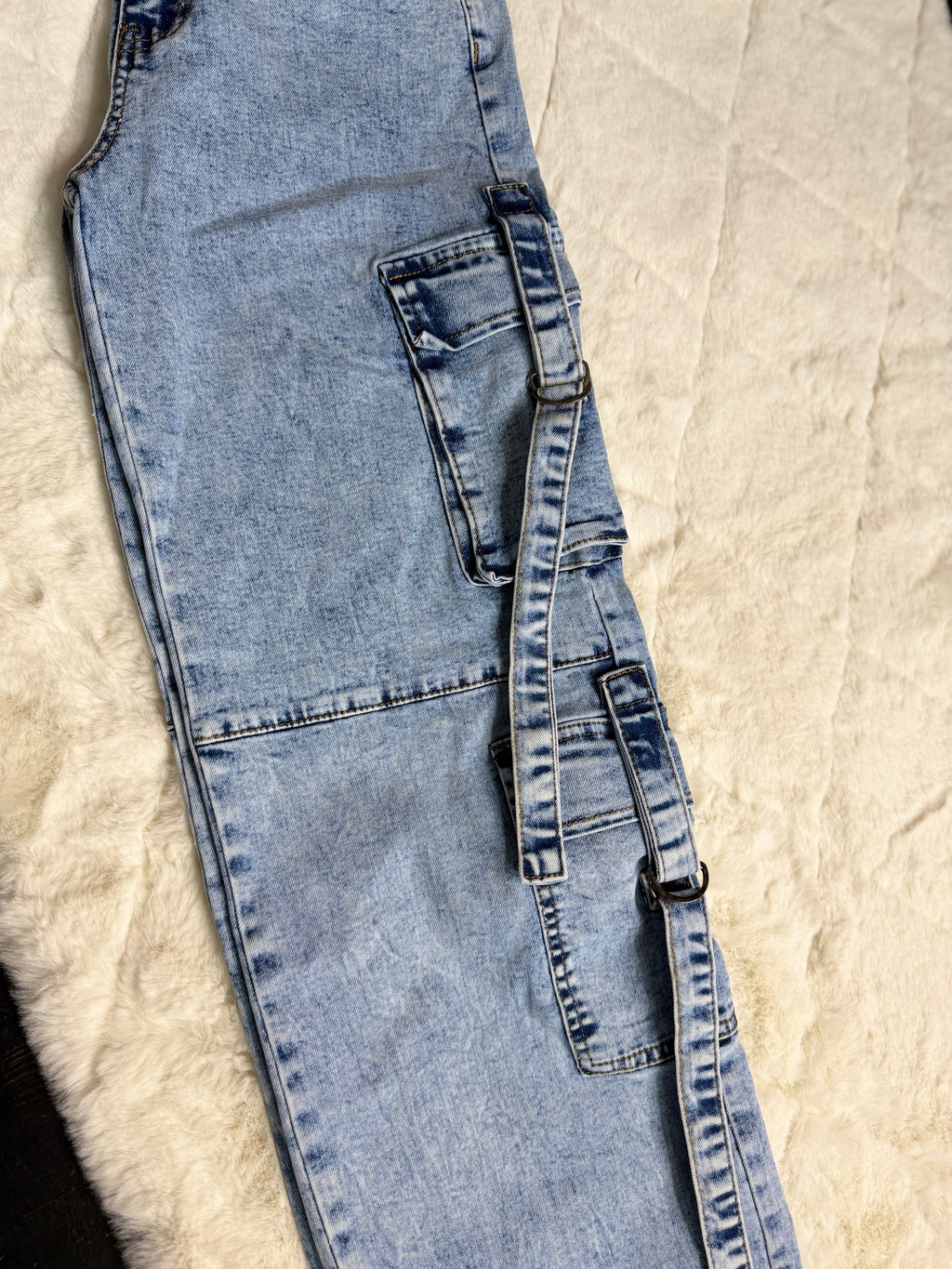 8803-1 Urban Ease Cargo Jeans 👖💙