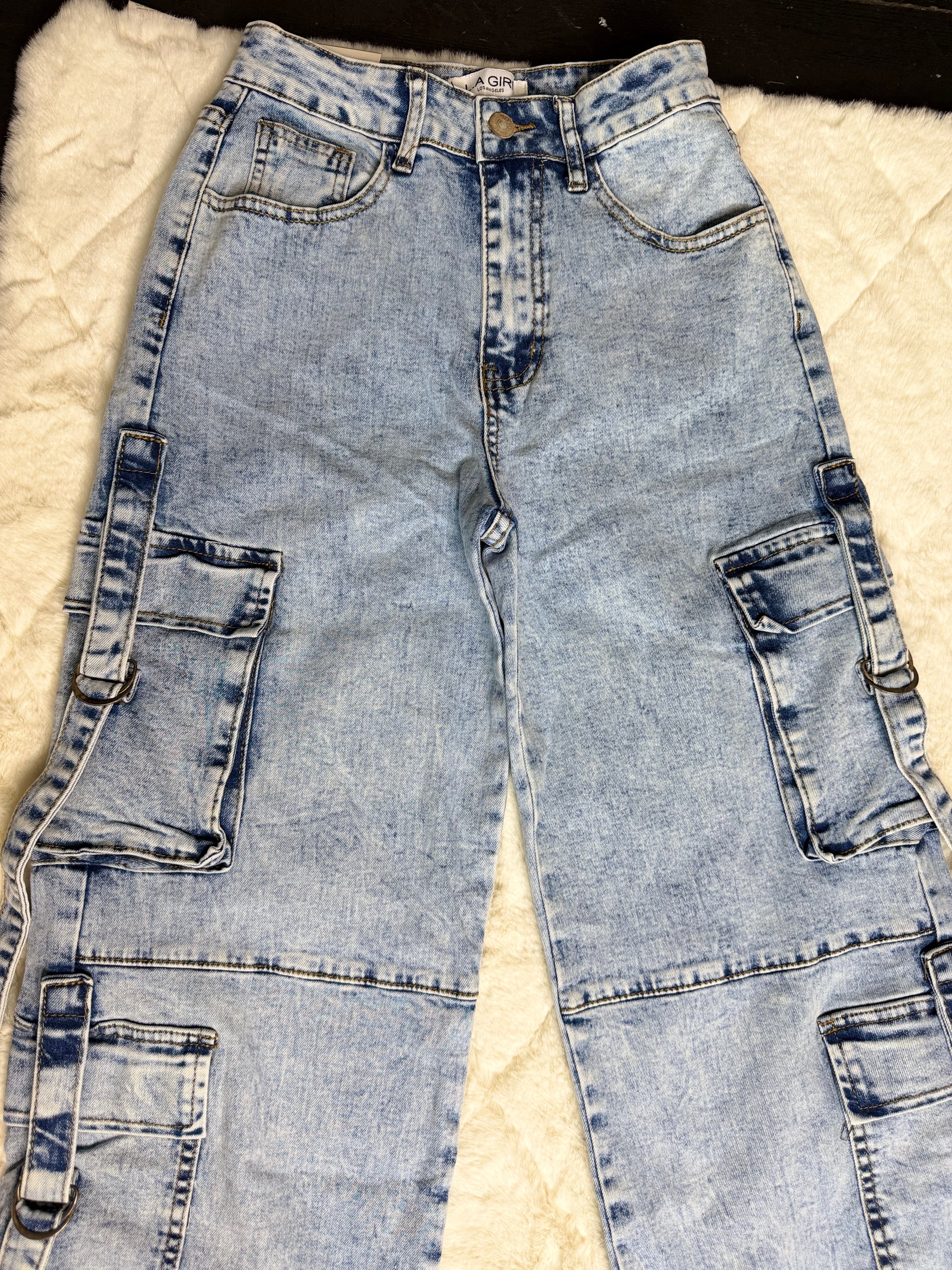 8803-1 Urban Ease Cargo Jeans 👖💙