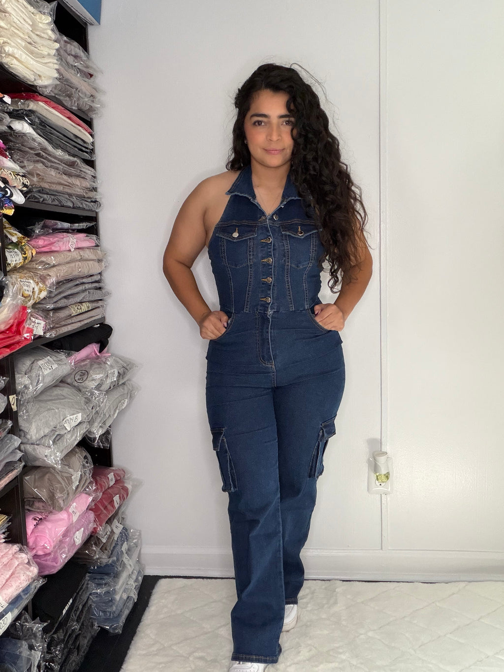 8822 Urban Edge Cargo Jumpsuit