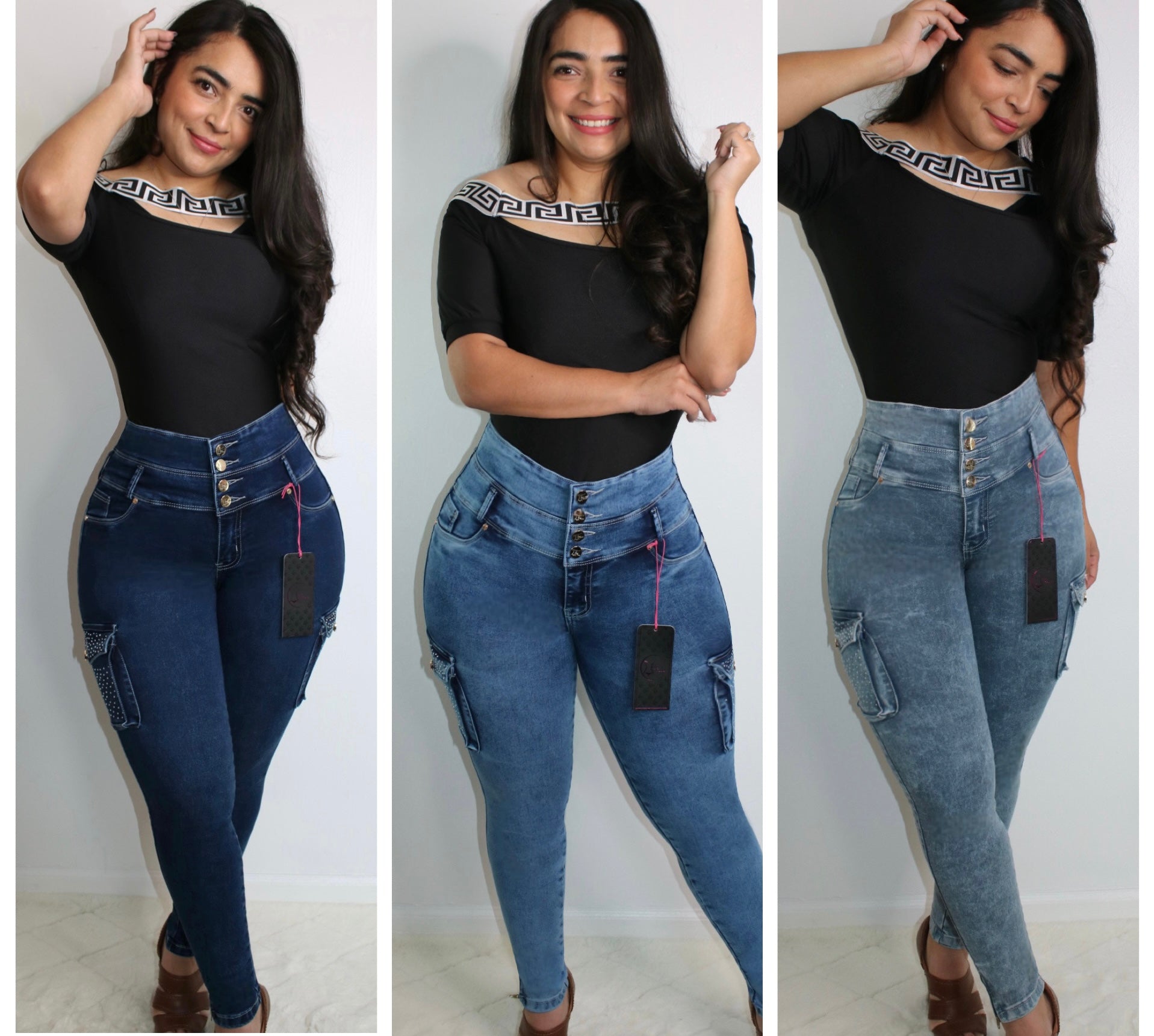 Ref: Arely 2 Colombian Jean with Internal 360 Faja in Waist