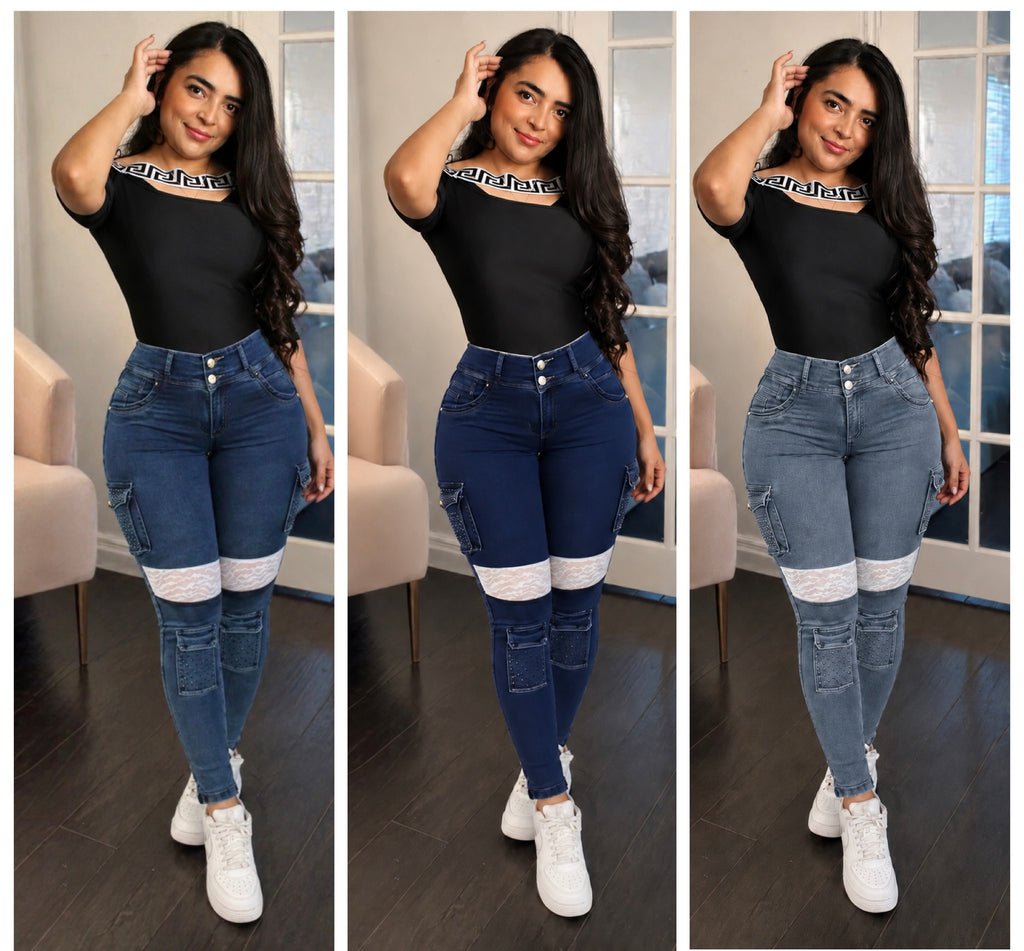 Ref Oni Colombian Jean with 360 Faja around the waist