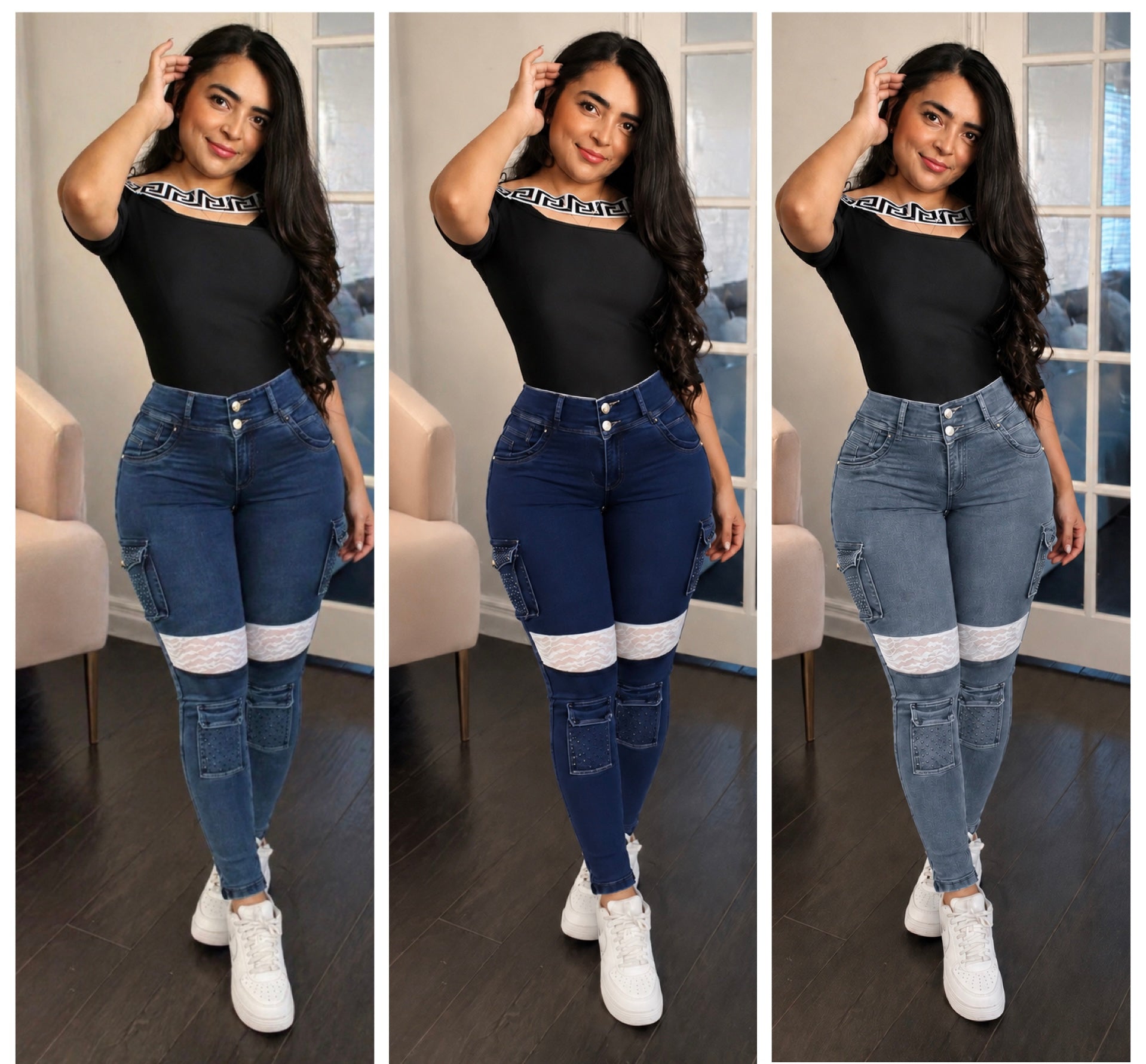 Ref Oni Colombian Jean with 360 Faja around the waist
