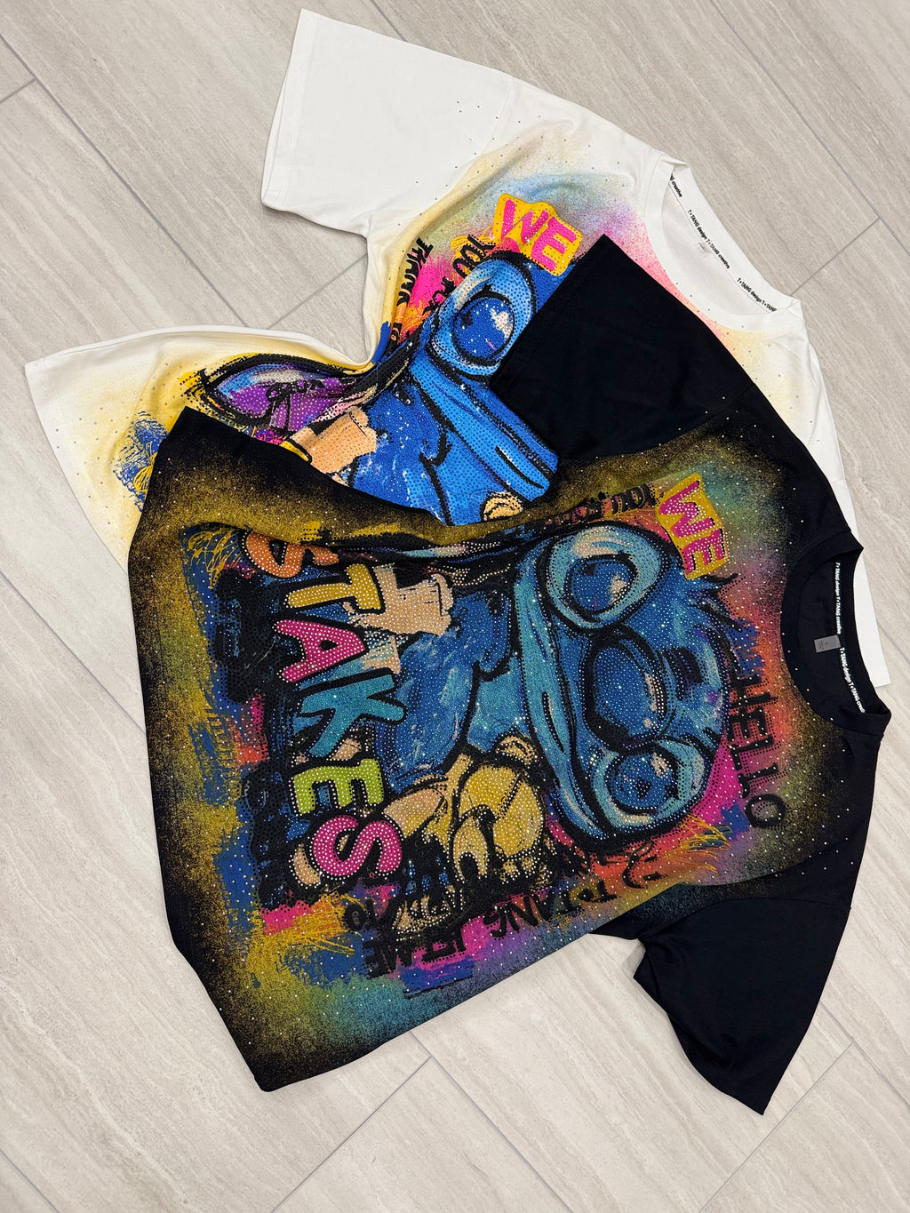 Orejon Oversize T-Shirts with stones