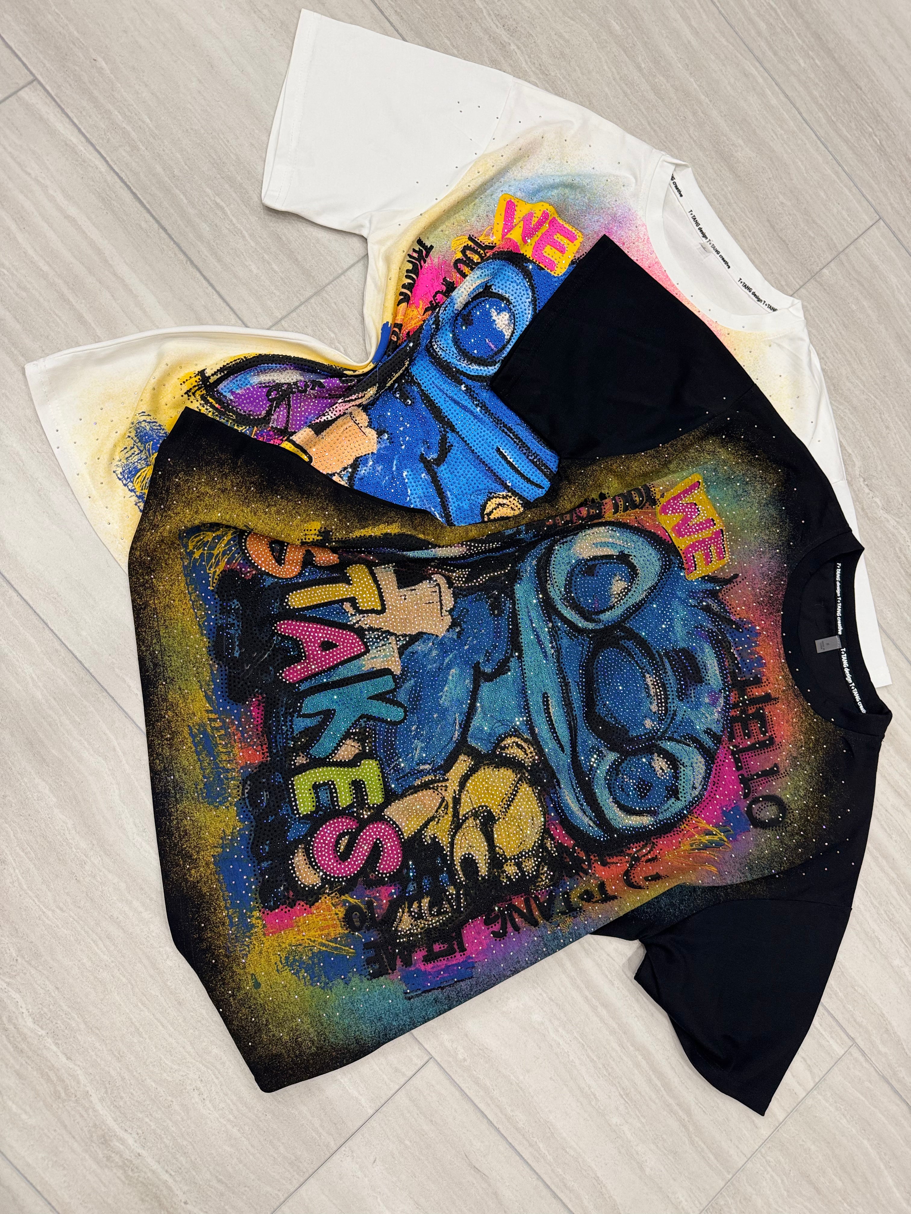 Orejon Oversize T-Shirts with stones