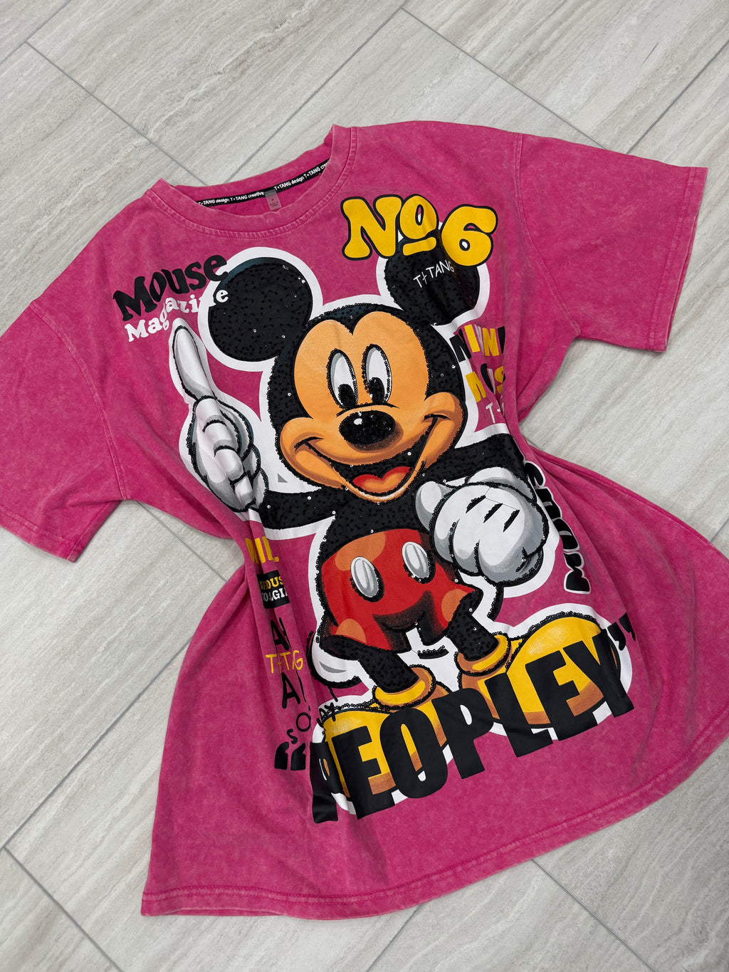 Raton Oversize Pink T-Shirt