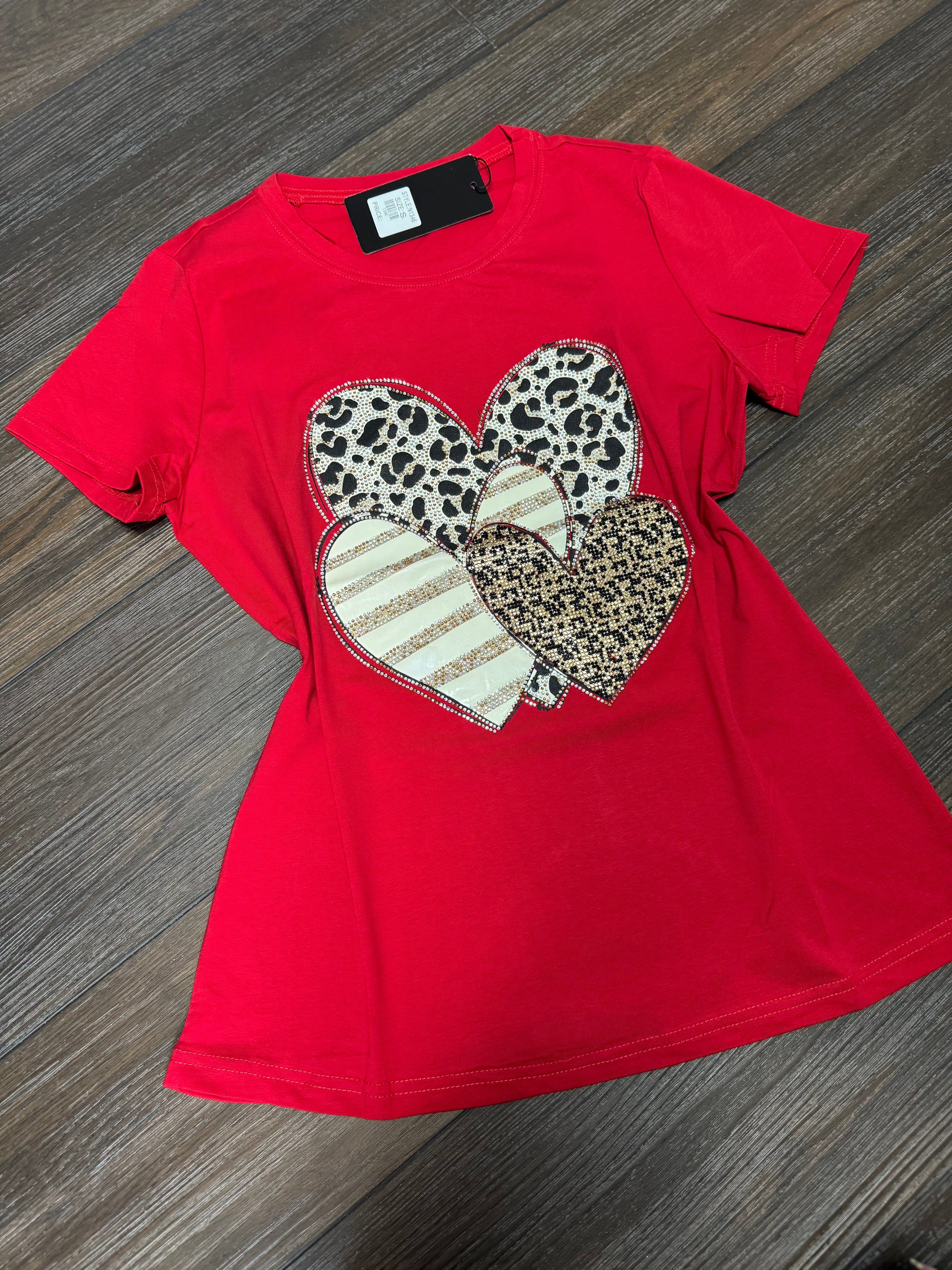 Hearts and Stone Women’s Embroidered Graphic T-Shirt