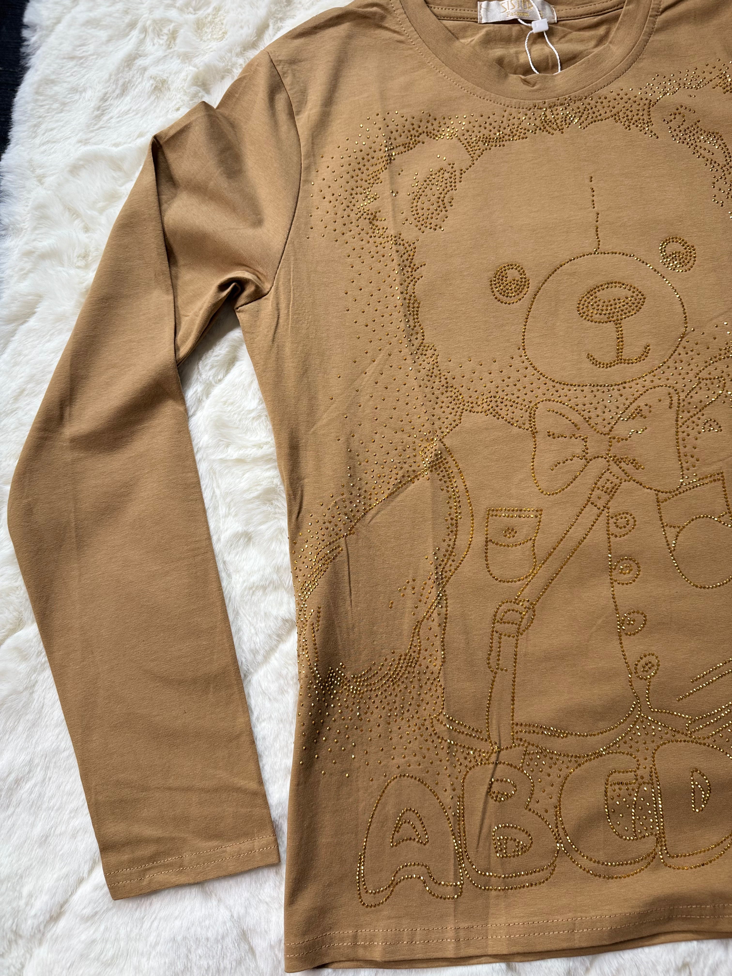 241022 Latte Sparkle Teddy Tee