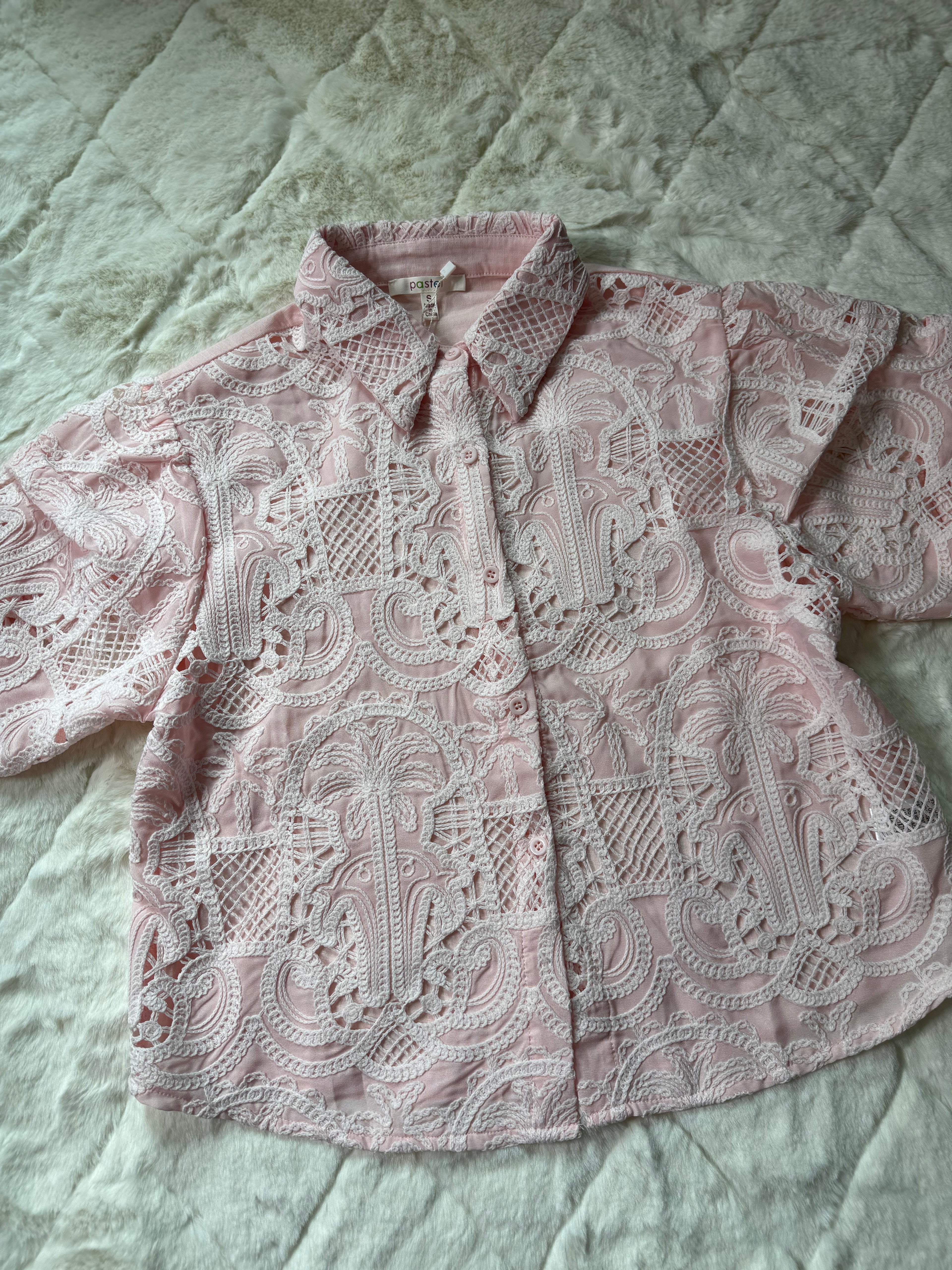 71348 Pastel Blouse Baby Pink