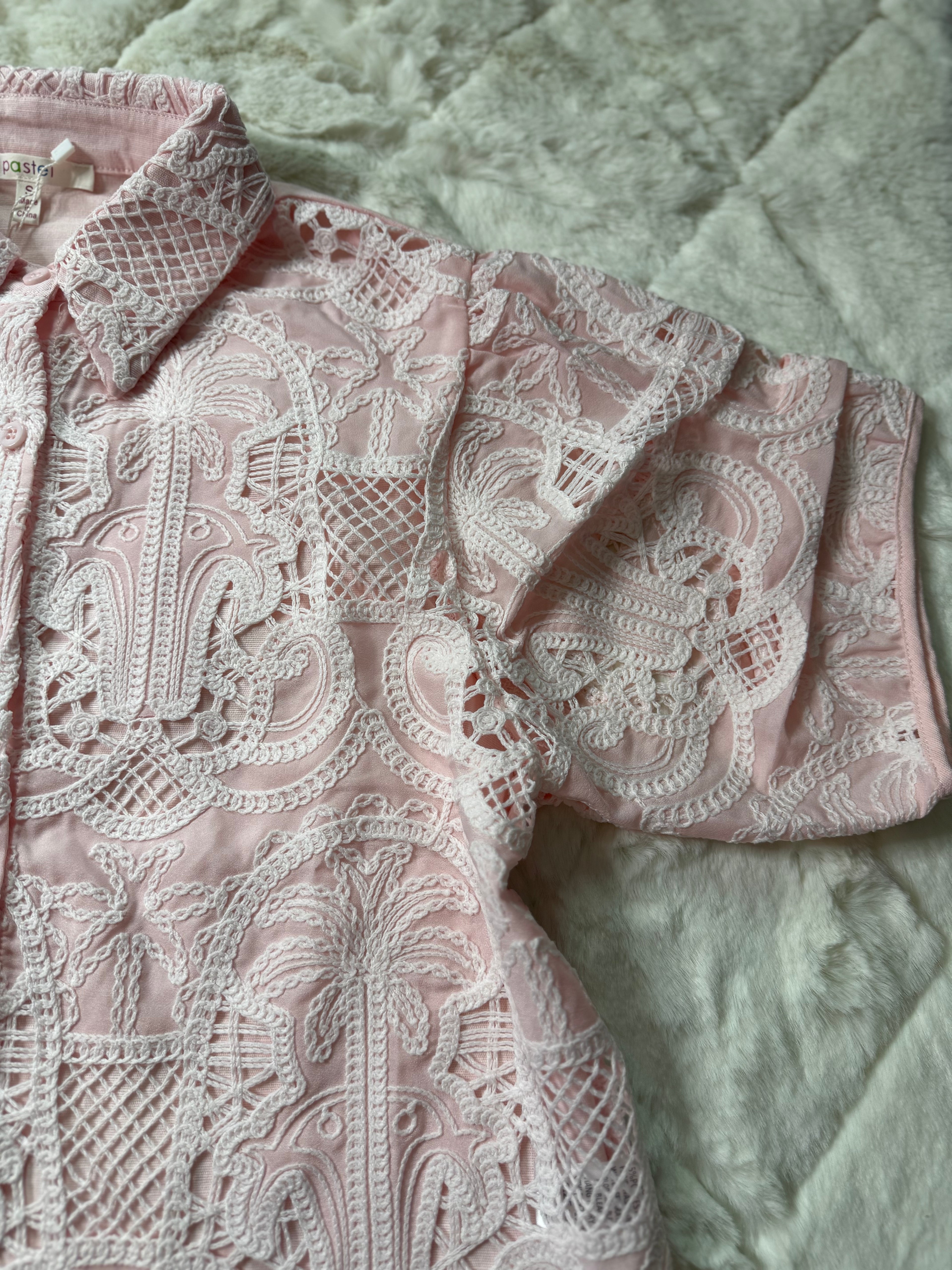 71348 Pastel Blouse Baby Pink