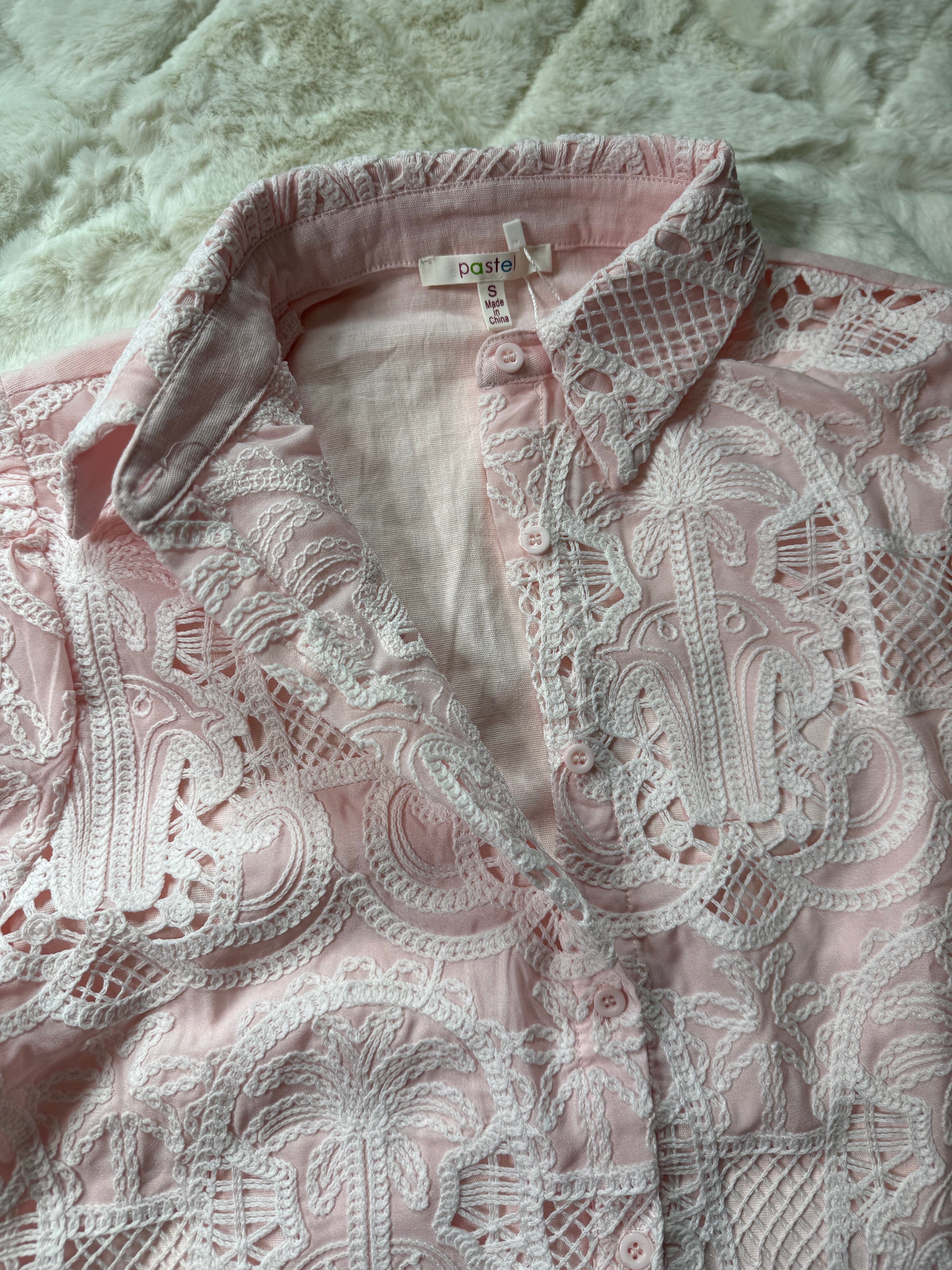 71348 Pastel Blouse Baby Pink