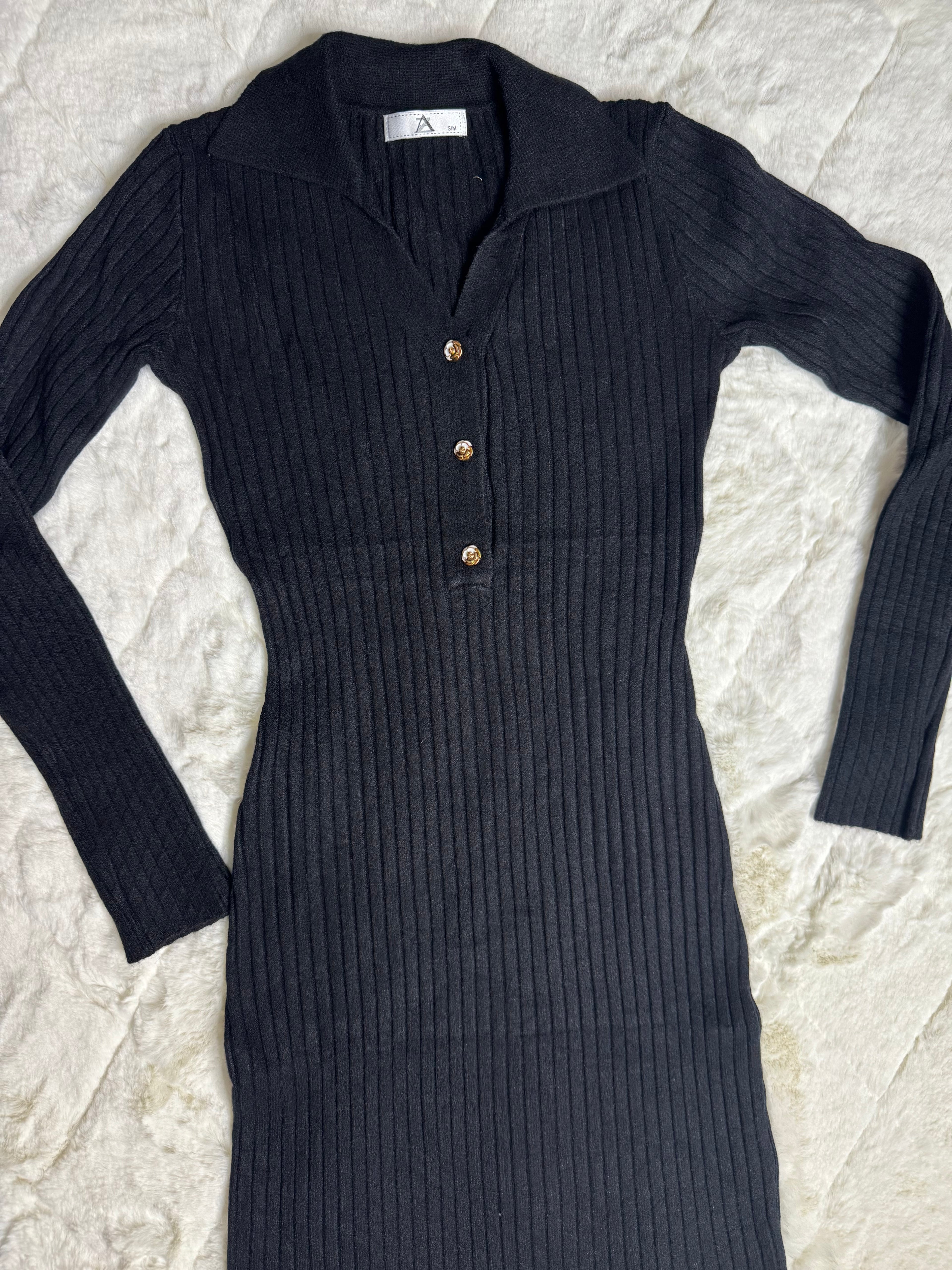 Autumn Fireside Knit Dress