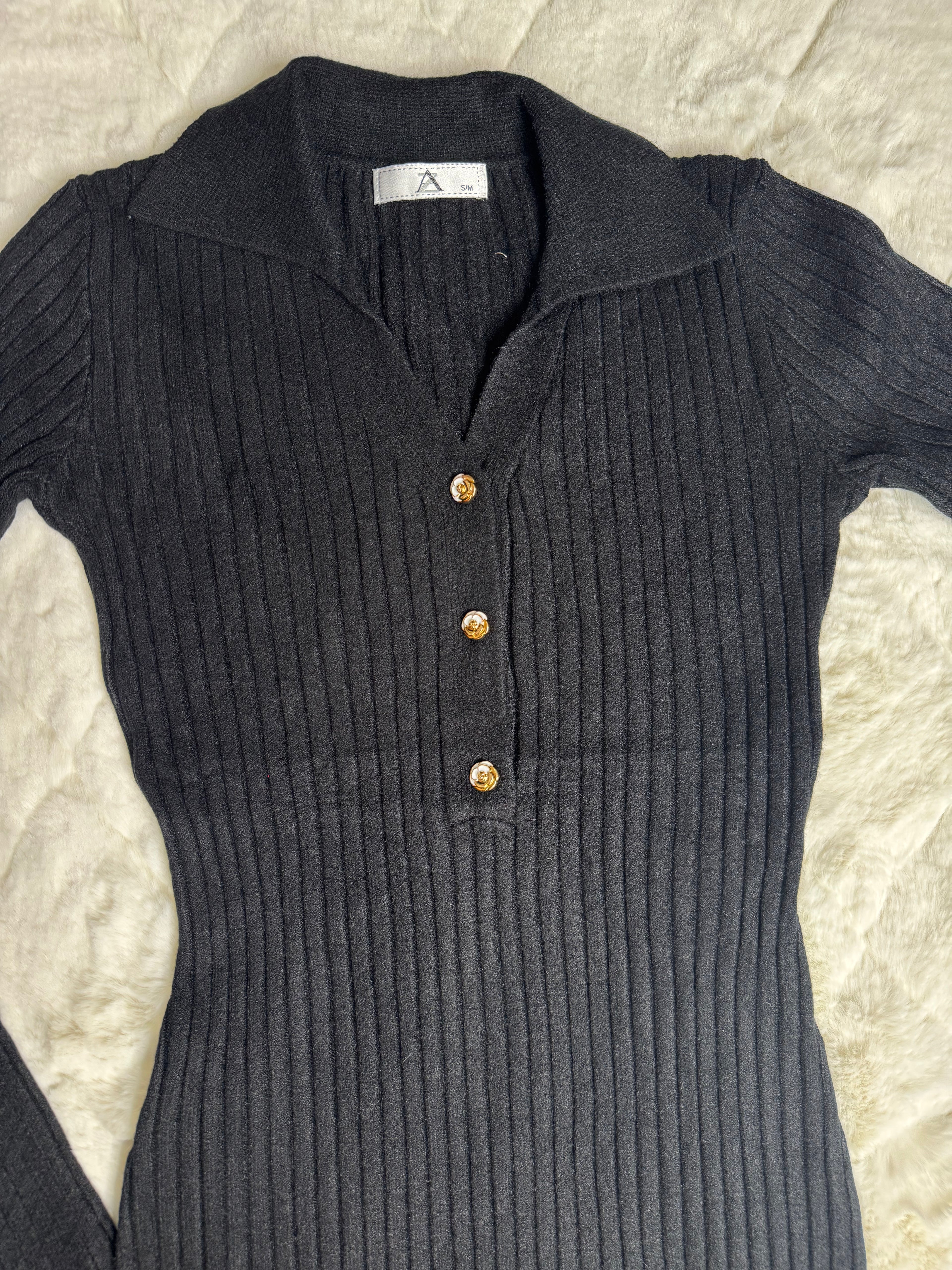 Autumn Fireside Knit Dress