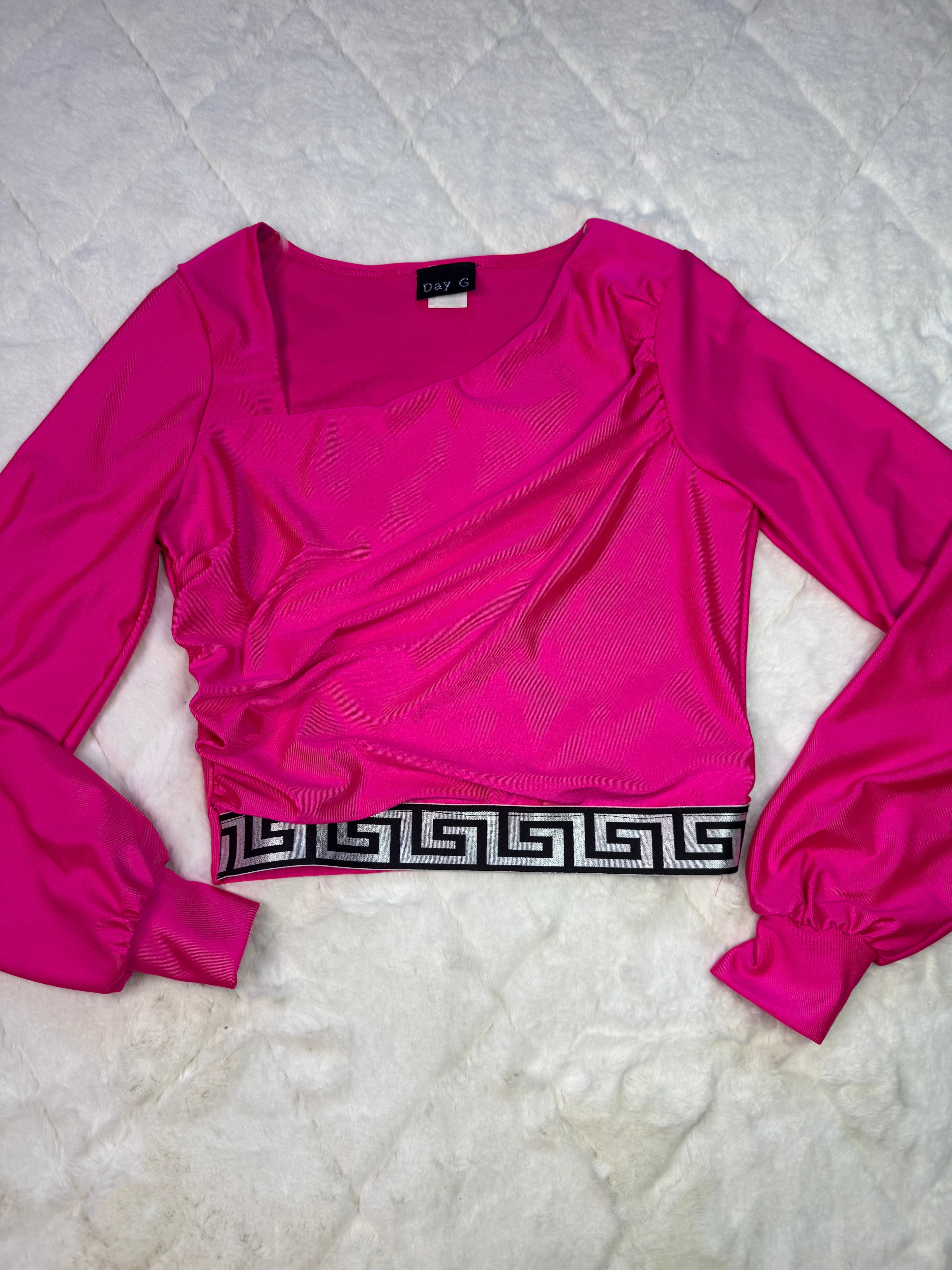 14154 Fucsia Belle Waistline Blouse