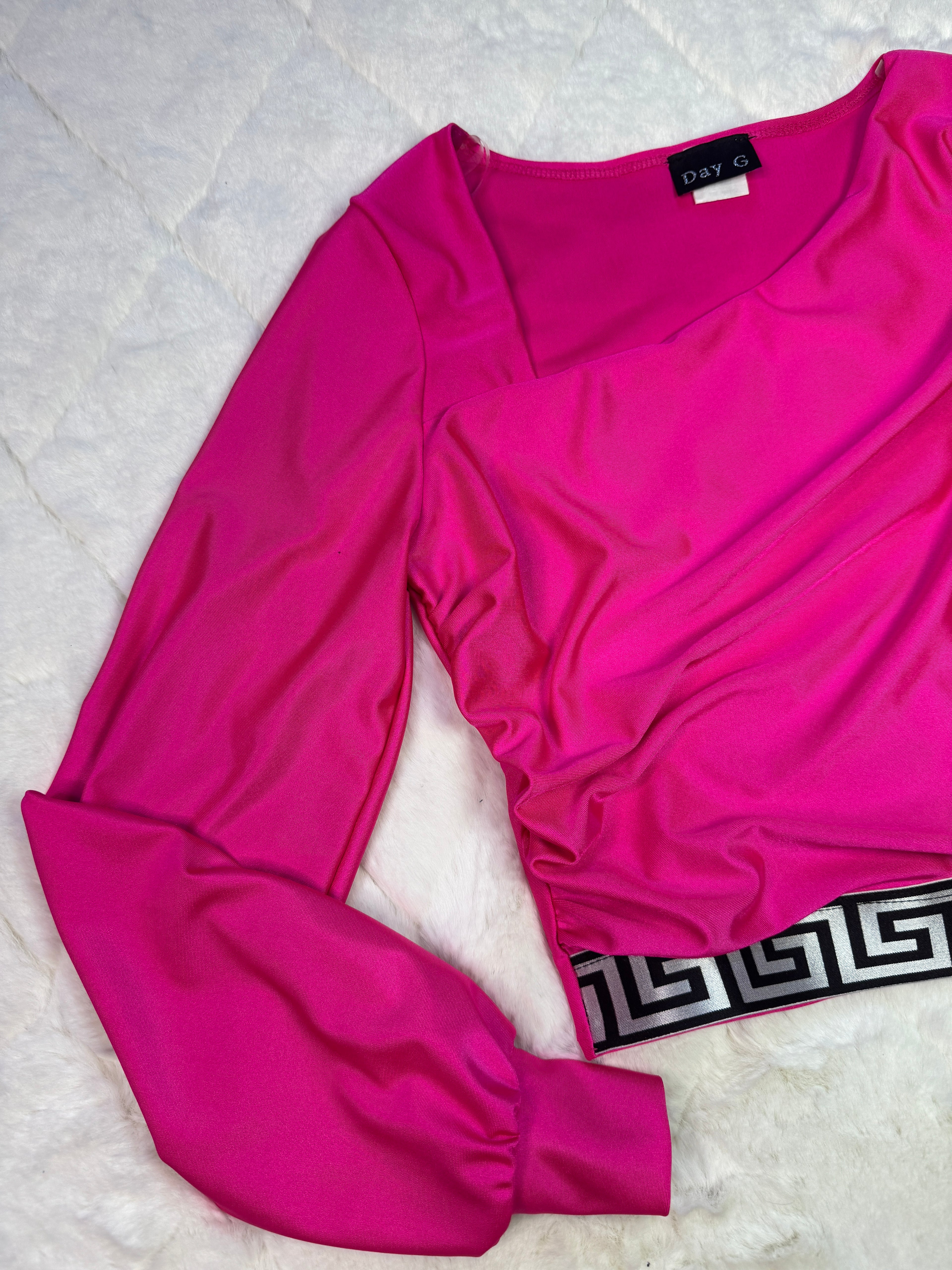 14154 Fucsia Belle Waistline Blouse