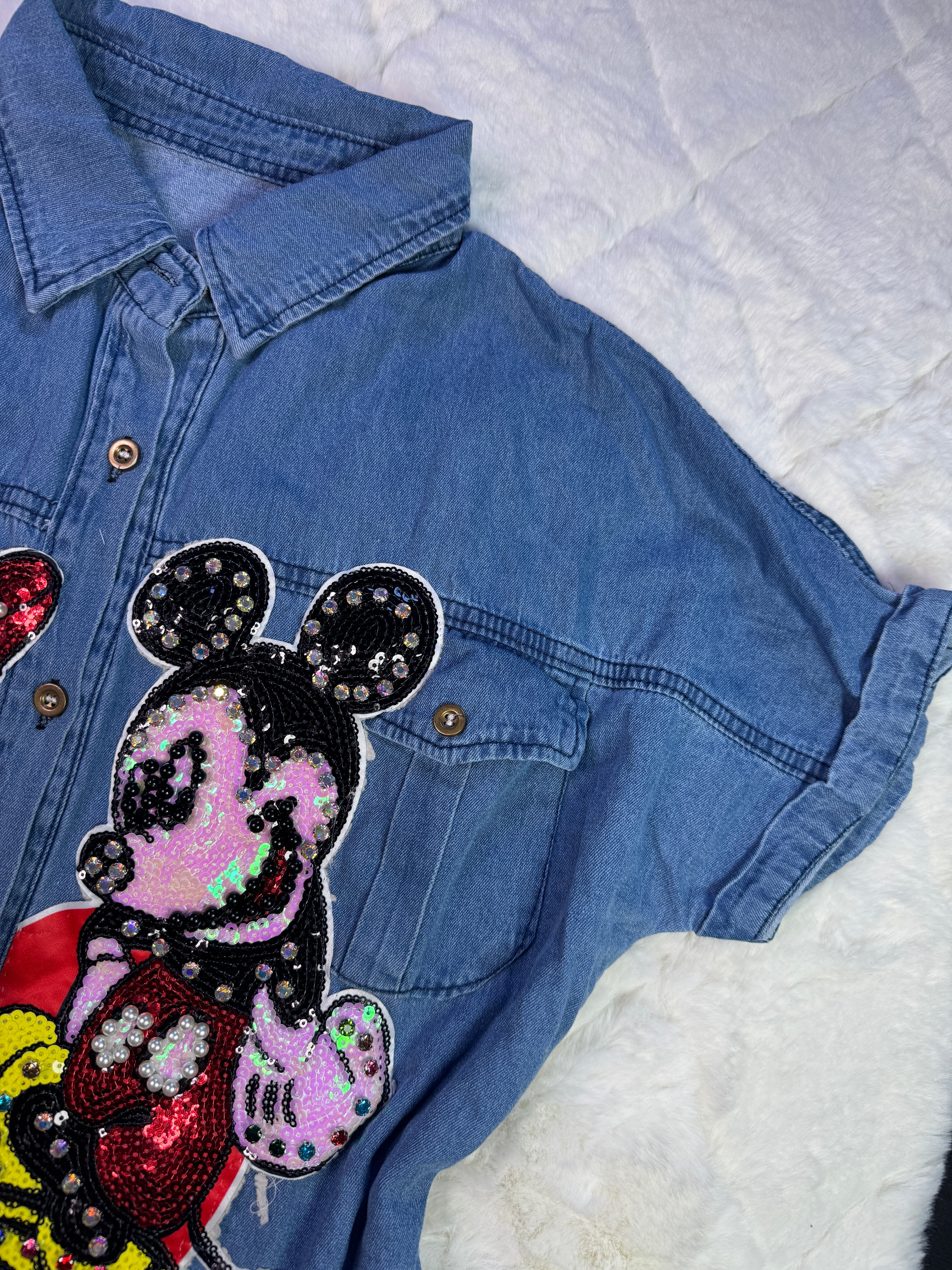 Ratones Skyline Oversized Denim Shirt