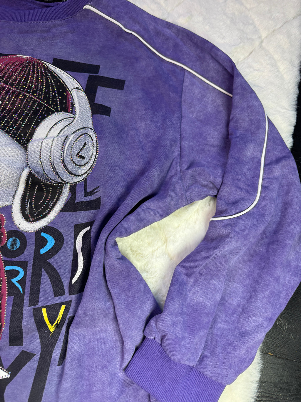 Perrito Oversize Purple Sweater