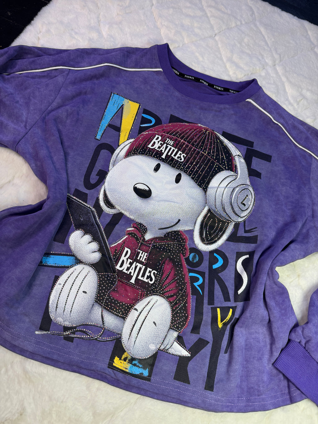 Perrito Oversize Purple Sweater