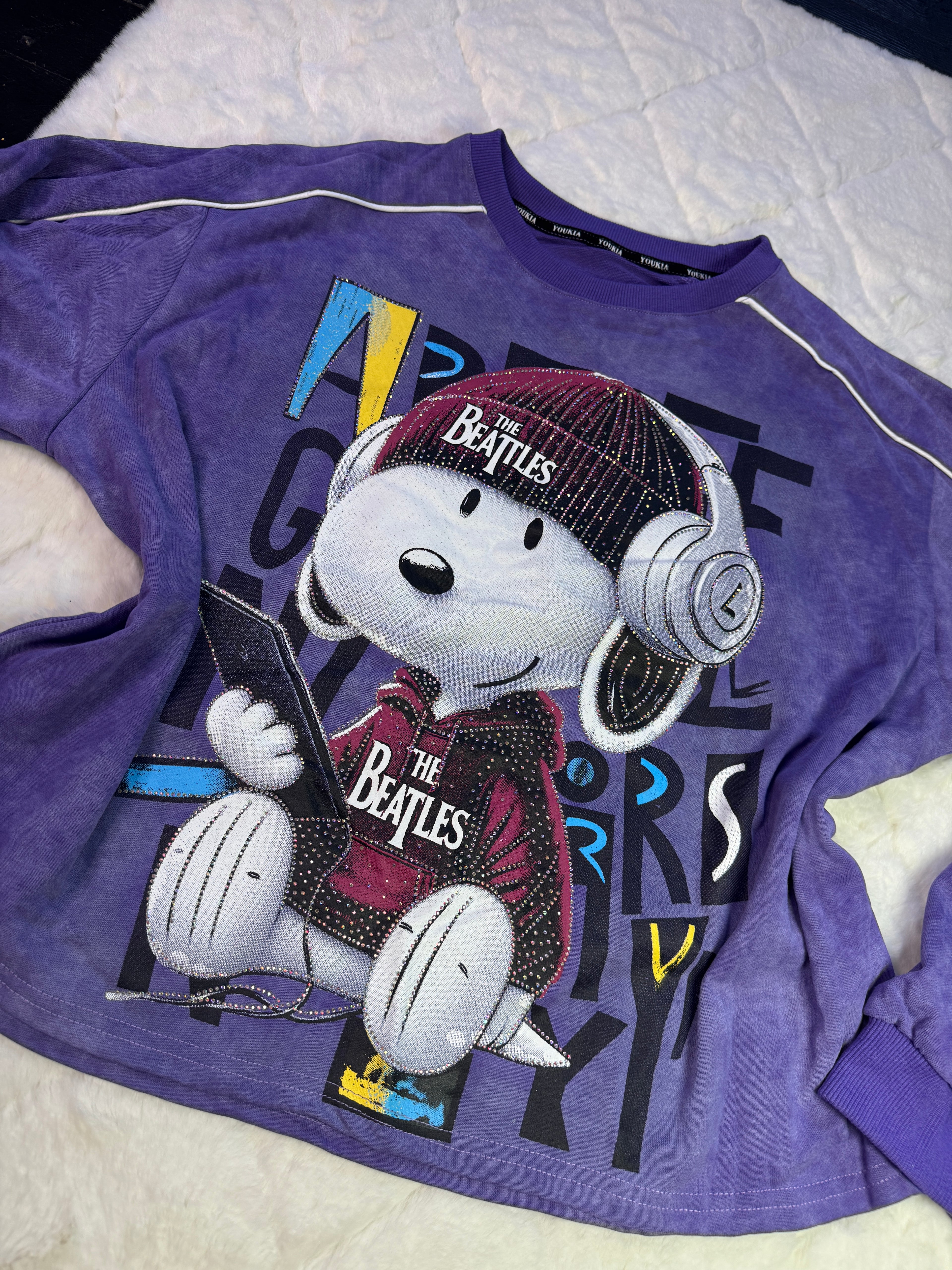 Perrito Oversize Purple Sweater