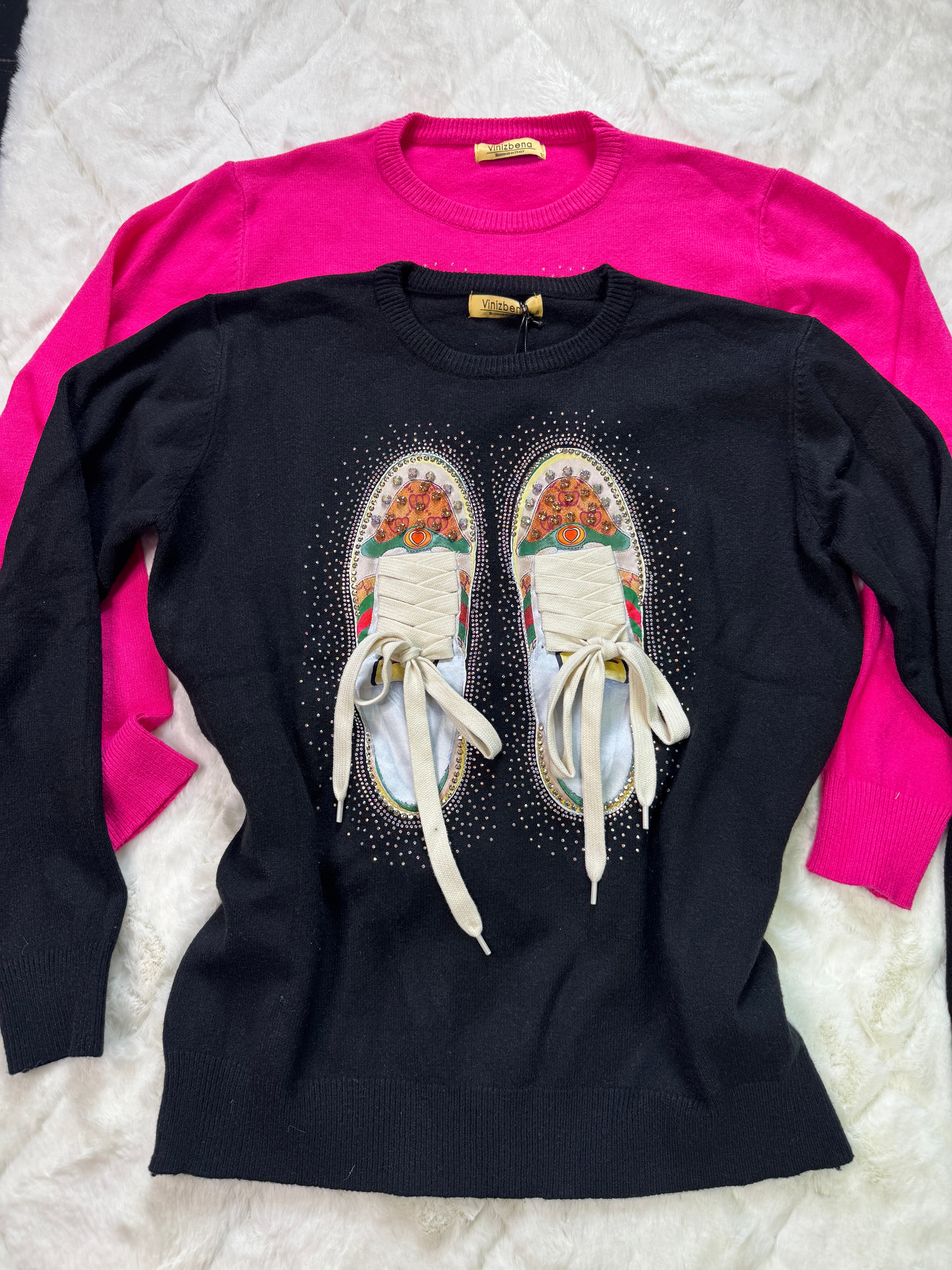 LaceUp Cozy Sweater 👟