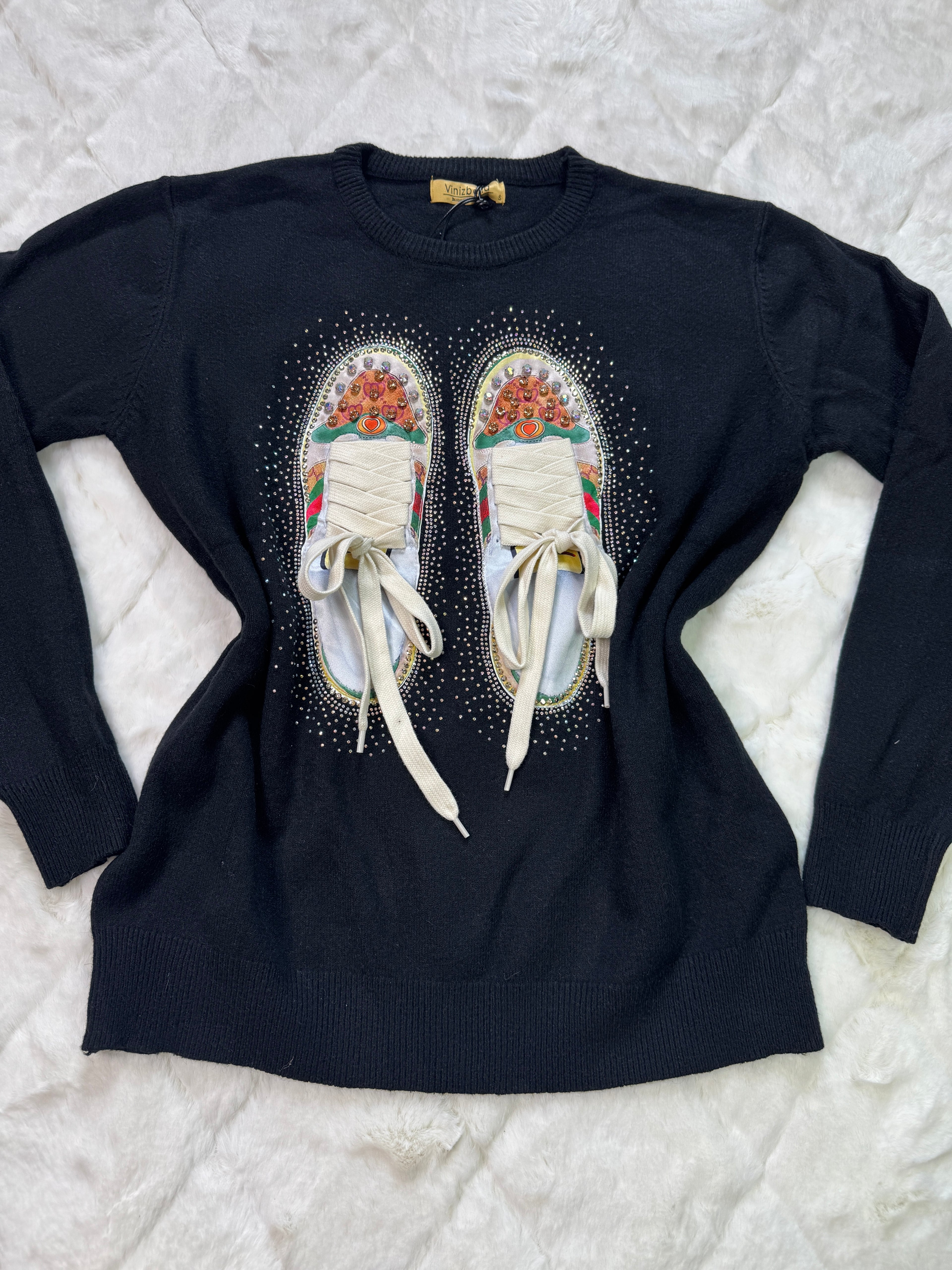 LaceUp Cozy Sweater 👟